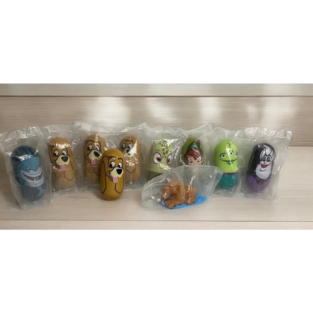 Kellogg's/Walt Disney‎ 2005-2006 "Weeble Wobble" bean toy lot of 9